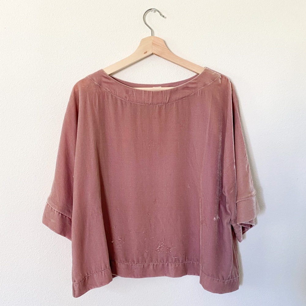 Gap Crushed Velvet Blouse